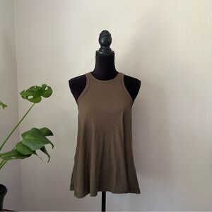Free People Olive Green Tank